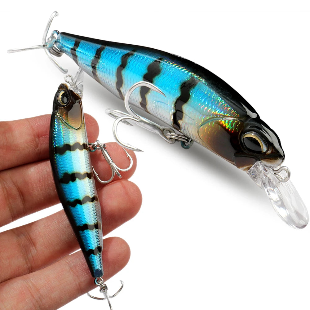 Fishing Lure Kit Floating 8.5g Bait Sinking Minnow 5g Wobbler Swimbait Carp Fishing Tackle Rattle Cranbait Set Pesca Jerkbait - Duke's Fishing Supply