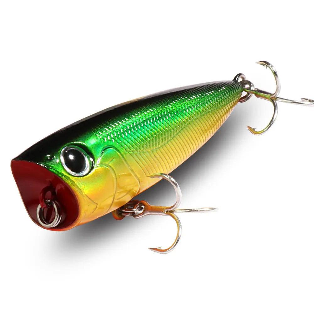 Top Water Floating Popper 8g 6.5cm Lure Steel Ball Copper Ballast Balance System Swimbait Pesca Wobbler Minnow Tackle Crank Bait - Duke's Fishing Supply