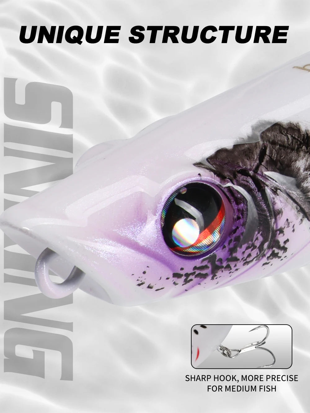 Hunthouse WTD Hard Pencil Fishing Lure Topwater Popper 90m/11.6g Stick Bait Wobblers Fishing Tackle For Seabass Pike LW547 - Duke's Fishing Supply