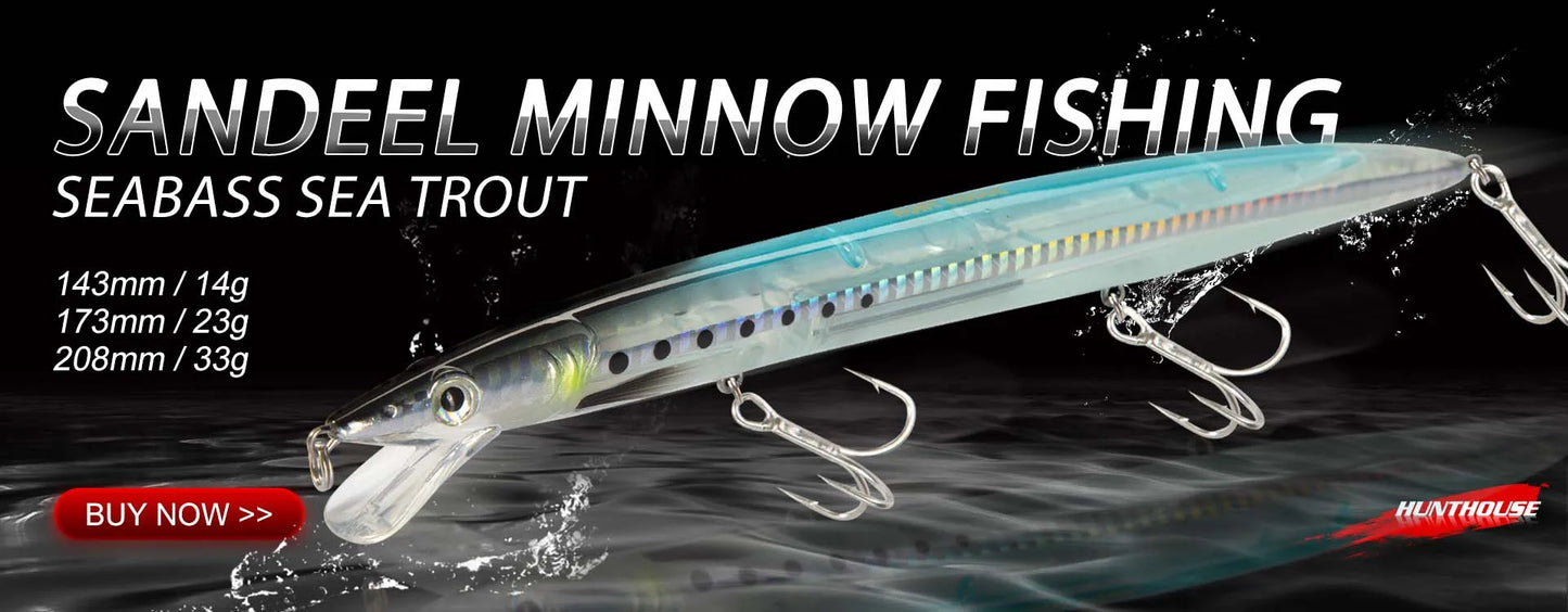 Hunthouse Don Belone Pencil Fishing Lure 225mm 23g/27g Floating/Sinking Long Casting Stickbaits For Leerfish Blue Fish LW506 - Duke's Fishing Supply