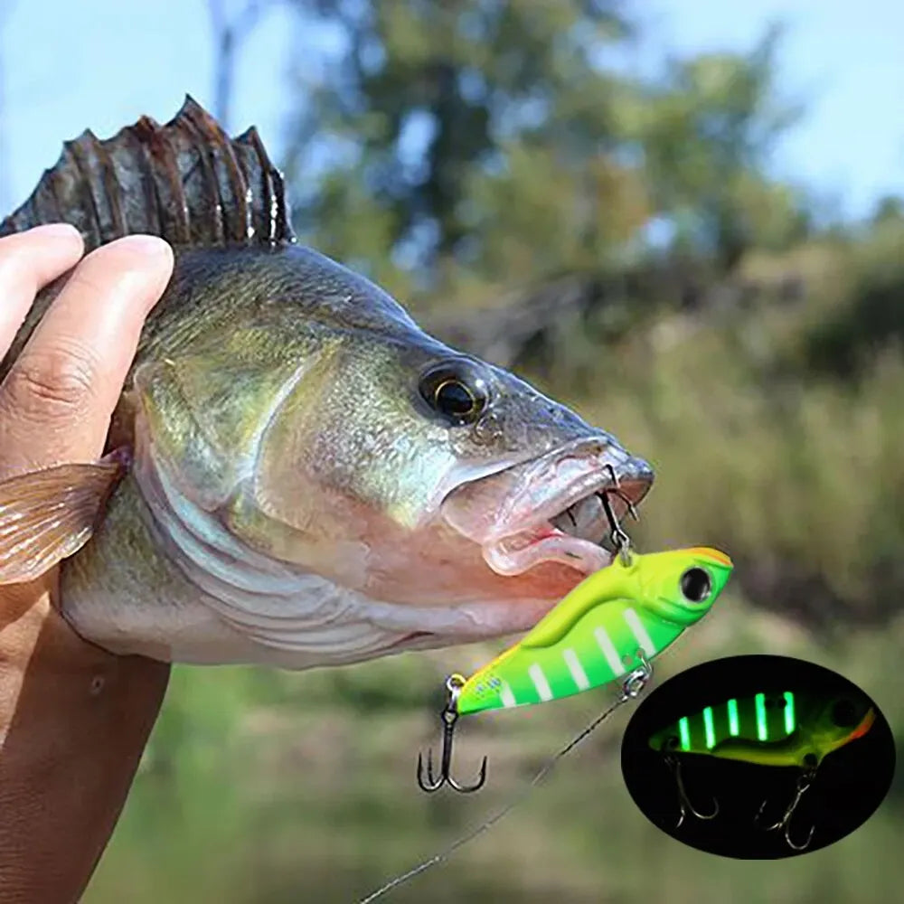 Metal Jig VIB Lure 7g 10g 15g Spoon Spinner Color Spinning Fishing Tackle Treble Hooks Swimbait Pesca Bait Spinnerbait VIBRATION - Duke's Fishing Supply