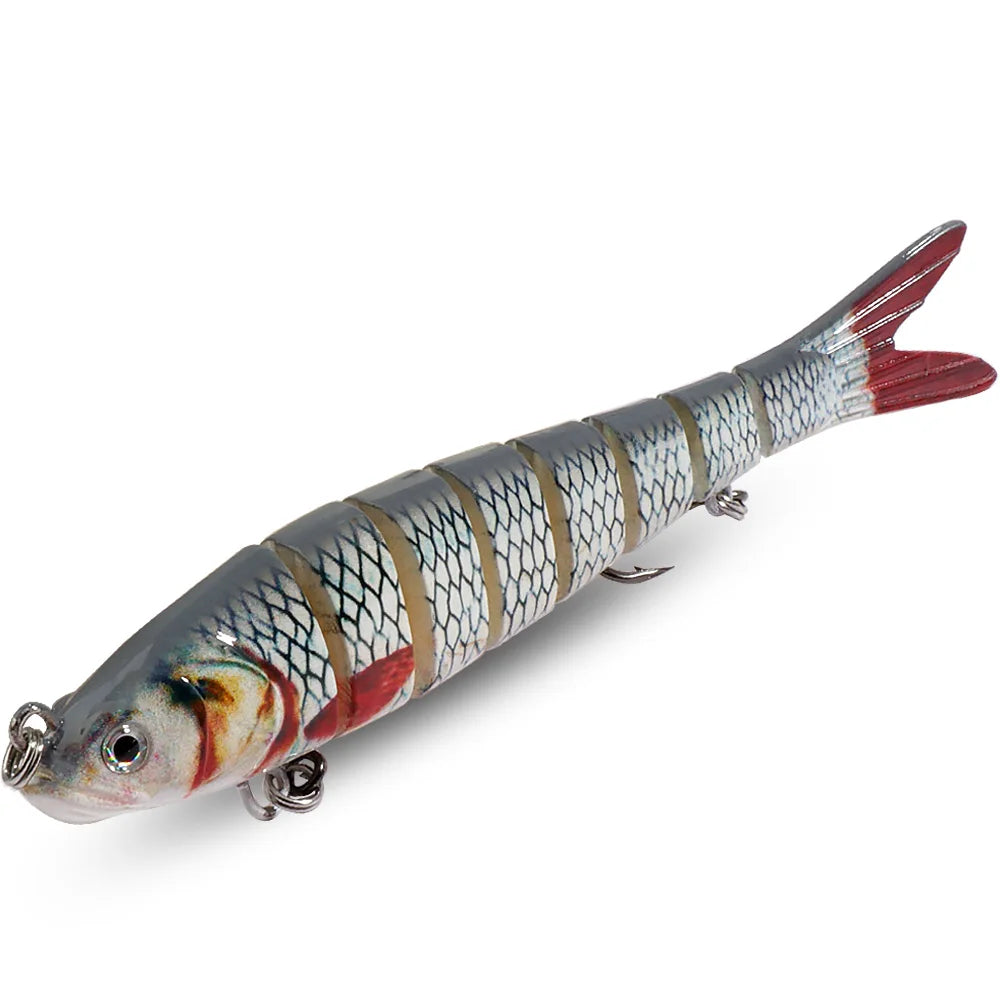 GOBAIT Swimbait 11g 16g 27g Multi Joint Lure Slow Sinking Bionic Swimming Pesca Bass Treble Hook Carp Fishing Tackle Hard Bait - Duke's Fishing Supply