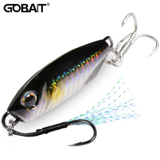 Metal Jig Fishing Lure 10g 20g 30g 40g Shore Casting Swimbait VIB Spoon Fishhook Spinner LAKE Ocean Tackle Pesca Artificial Bait - Duke's Fishing Supply