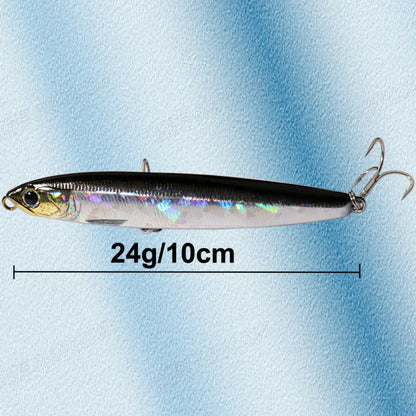 Sinking Pencil Lure 24g 10cm Gravity Transfer Wobbler Swimbait Kit Pesca Jerkbait Hook Popper Sea Fishing Tackle Artificial Bait - Duke's Fishing Supply