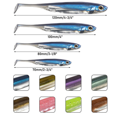 Paddle Tail Shad Swimbait (Various Sizes) - Duke's Fishing Supply
