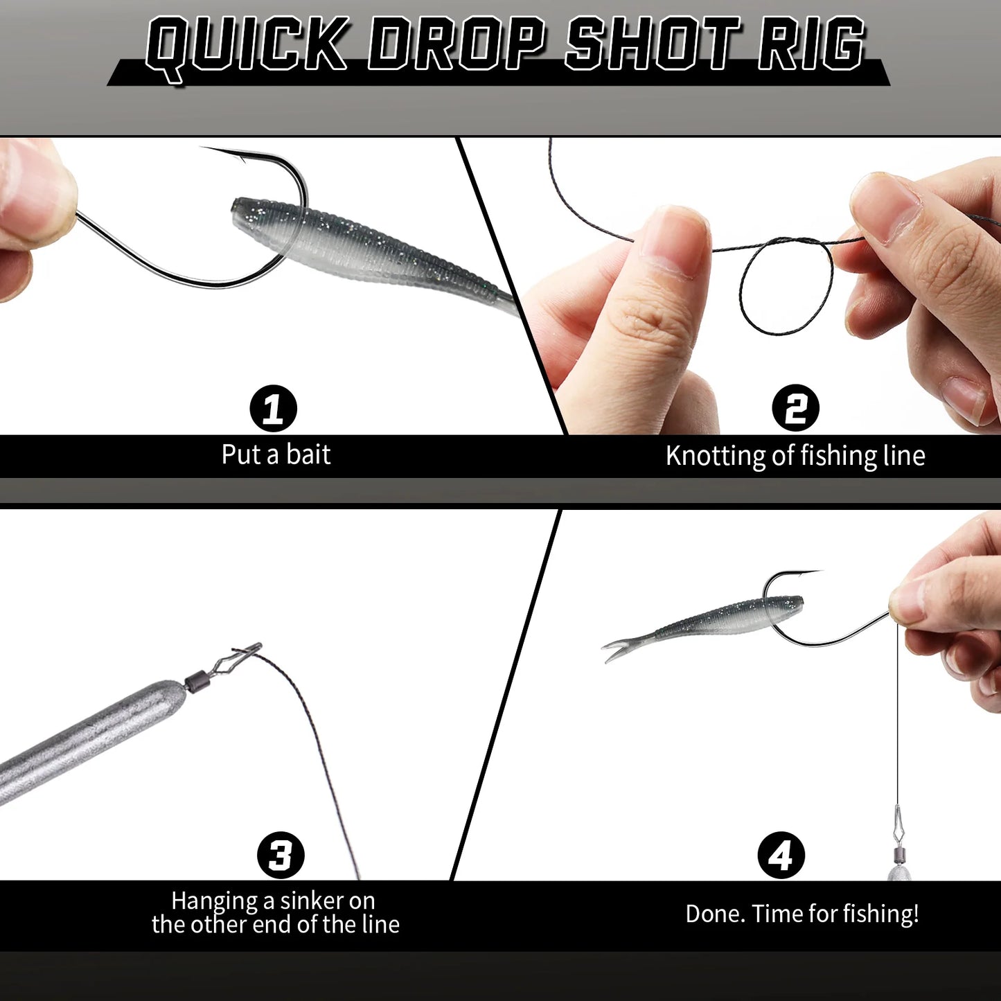Drop Shot & Wacky Rig Hooks (50–200 Pack) - Duke's Fishing Supply