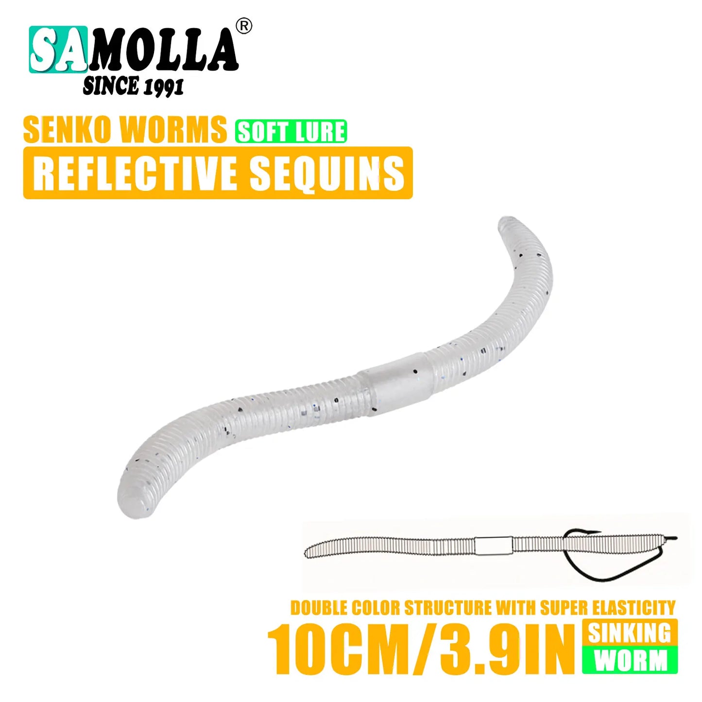 Senko Soft Plastic Worm (4.0"/5.5") - Duke's Fishing Supply