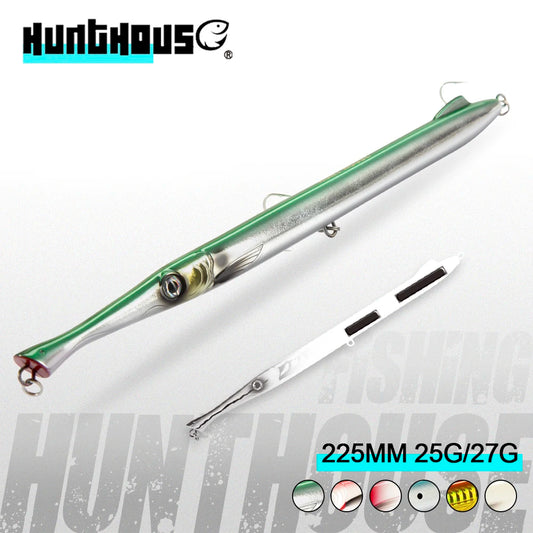 Hunthouse Don Belone Pencil Fishing Lure 225mm 23g/27g Floating/Sinking Long Casting Stickbaits For Leerfish Blue Fish LW506 - Duke's Fishing Supply