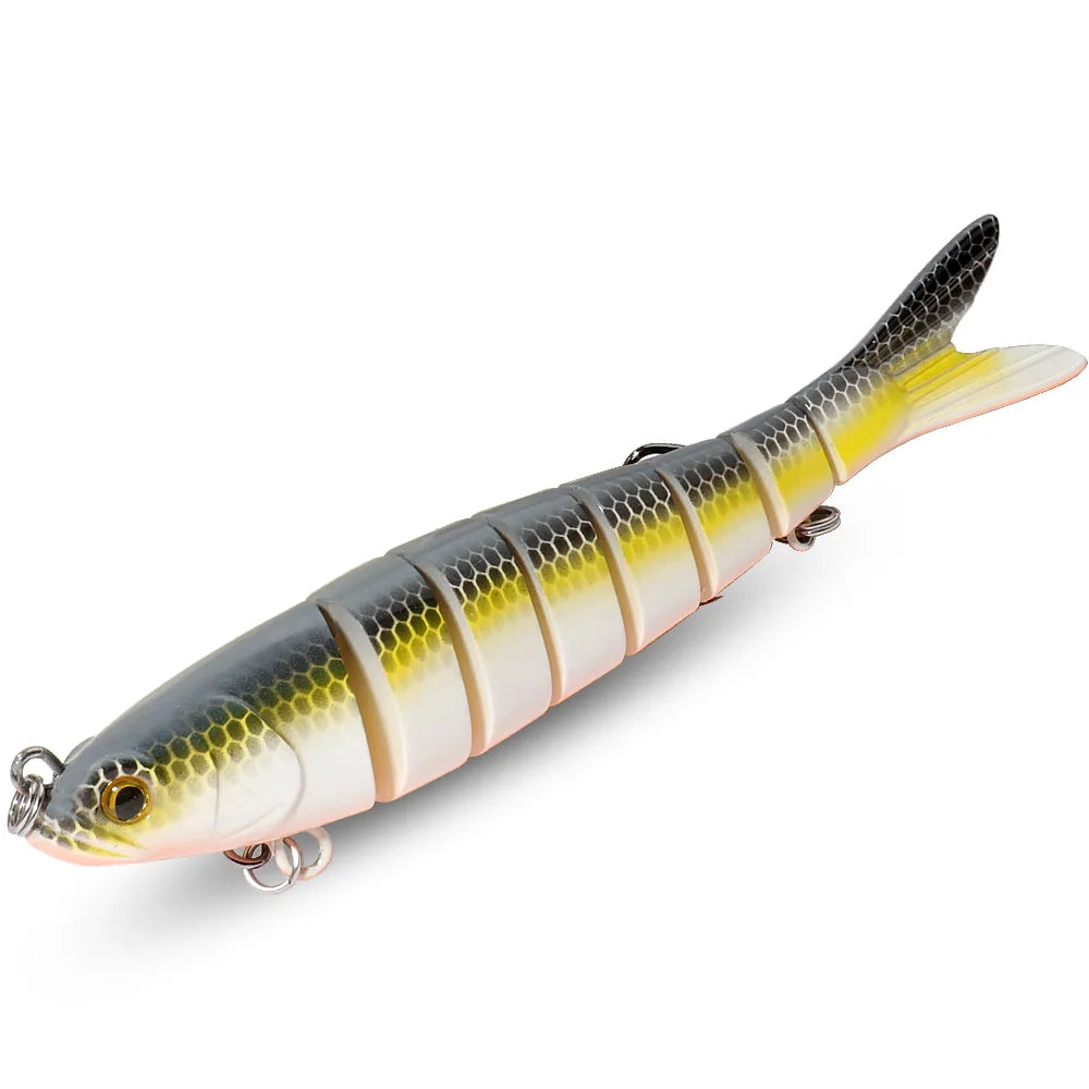 GOBAIT Swimbait 11g 16g 27g Multi Joint Lure Slow Sinking Bionic Swimming Pesca Bass Treble Hook Carp Fishing Tackle Hard Bait - Duke's Fishing Supply