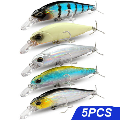 Fishing Lure Kit Floating 8.5g Bait Sinking Minnow 5g Wobbler Swimbait Carp Fishing Tackle Rattle Cranbait Set Pesca Jerkbait - Duke's Fishing Supply