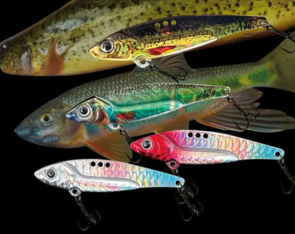 Spinner Spoon Metal Jig Bait 7.5g 10g 16g 20g VIB Sinking Blade Spinning Treble Hook Spinnerbait Pesca Tackle Sea Fishing Lure - Duke's Fishing Supply