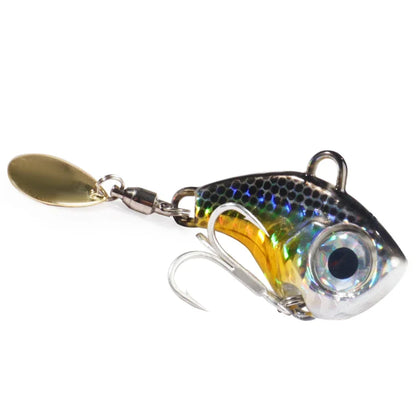 GOBAIT Spinner Bait 10g 20g 30g VIB Spoon Metal Jig Fishing Vibration Tackle Blade Pesca Rotating Spinning Lure Gear Spinnerbait - Duke's Fishing Supply