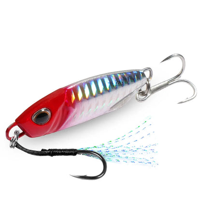 Metal Jig Fishing Lure 10g 20g 30g 40g Shore Casting Swimbait VIB Spoon Fishhook Spinner LAKE Ocean Tackle Pesca Artificial Bait - Duke's Fishing Supply