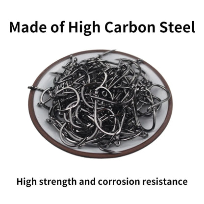 Offset High Carbon Steel Hook (50/pk) - Duke's Fishing Supply
