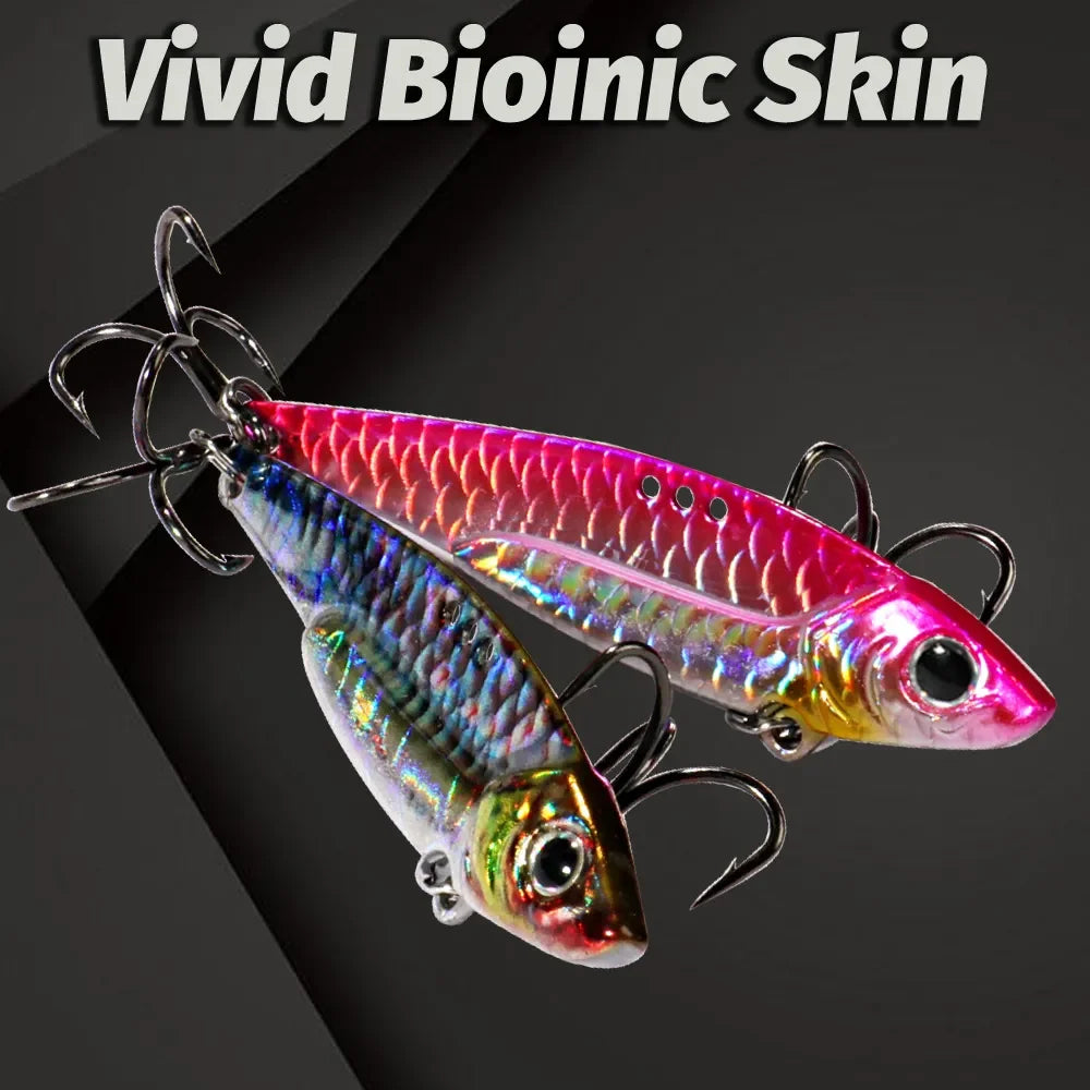 Spinner Spoon Metal Jig Bait 7.5g 10g 16g 20g VIB Sinking Blade Spinning Treble Hook Spinnerbait Pesca Tackle Sea Fishing Lure - Duke's Fishing Supply