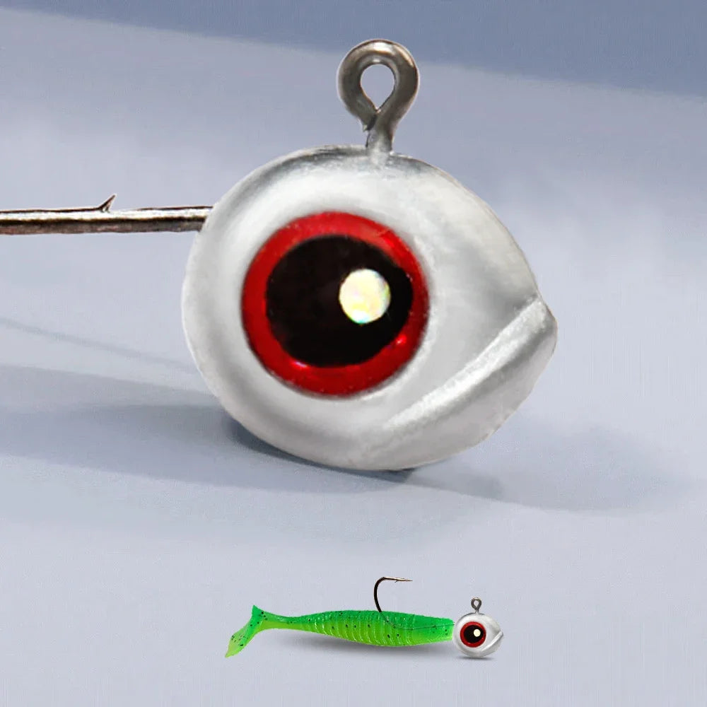 5-20Pcs Big Fish Eye Jig Head Hooks 2.5g 3.5g 5g Shank Barbed Root Ned Rig Fishing Soft Lure Kit Tackle Pesca Gear Fishhook - Duke's Fishing Supply