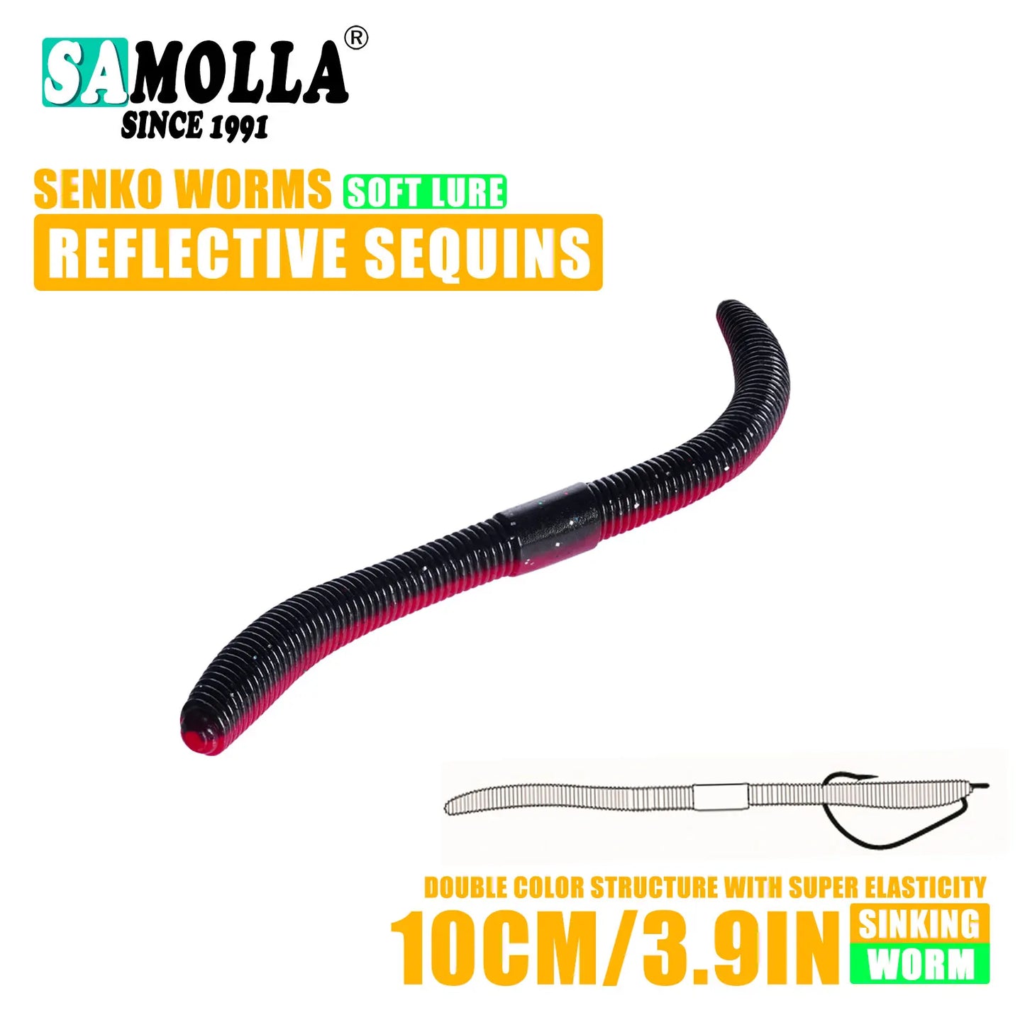 Senko Soft Plastic Worm (4.0"/5.5") - Duke's Fishing Supply