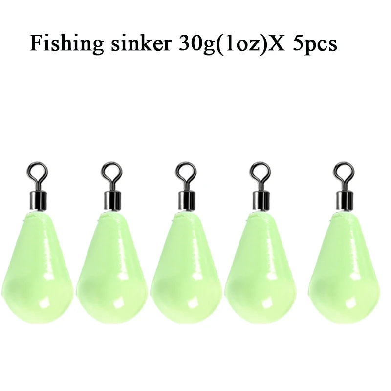 Glow-in-the-Dark Dropshot Sinker - Duke's Fishing Supply