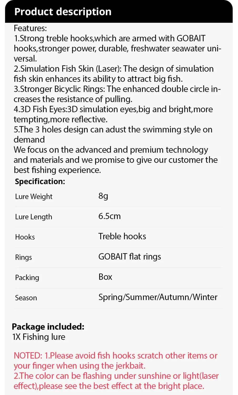 Top Water Floating Popper 8g 6.5cm Lure Steel Ball Copper Ballast Balance System Swimbait Pesca Wobbler Minnow Tackle Crank Bait - Duke's Fishing Supply