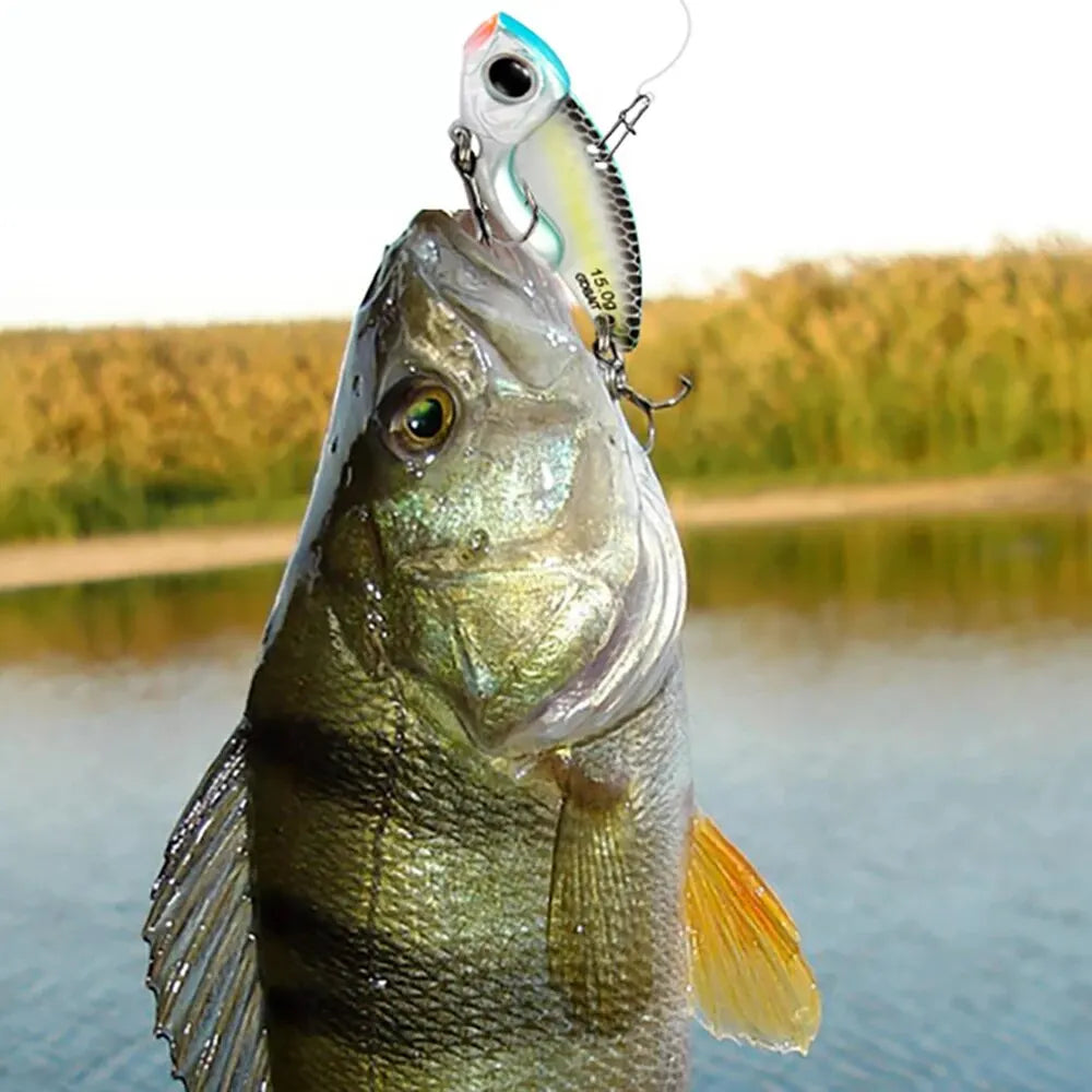 Metal Jig VIB Lure 7g 10g 15g Spoon Spinner Color Spinning Fishing Tackle Treble Hooks Swimbait Pesca Bait Spinnerbait VIBRATION - Duke's Fishing Supply