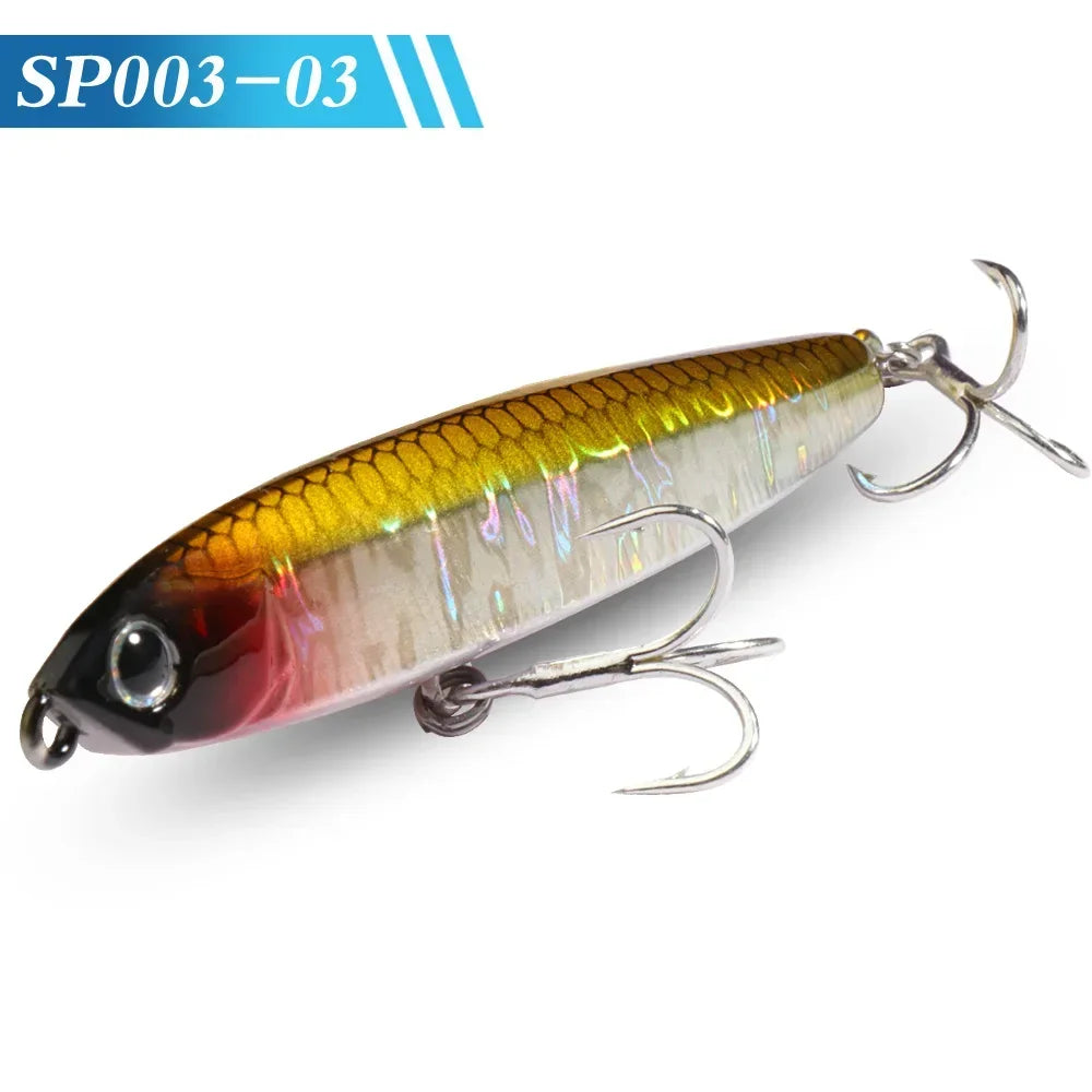 GOBAIT Sinking Pencil Bait 10g 14g 18g 24g Minnow 8cm 10cm Fishing Hook Metal Jig Wobbler Plopper Casting Gear Popper Pesca Lure - Duke's Fishing Supply