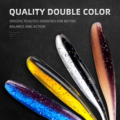 Assorted Paddle Tail Rubber Swimbait (10/Pack) - Duke's Fishing Supply