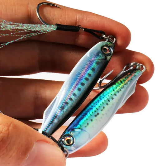 GOBAIT Metal Jig Lure 10g 20 30g 40g Spinner Spoon 3D Eye Color Spinning Fishing Tackle Popper Gear Hook Swimbait Pesca Bait - Duke's Fishing Supply