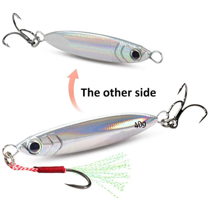 5pcs Metal Jig Lure kit 7g 10g 20g 30g 40g Spinner Sinking Pencil Fishing Tackle Feather Treble Hooks Pesca Cast 2/3/5pcs Baits - Duke's Fishing Supply