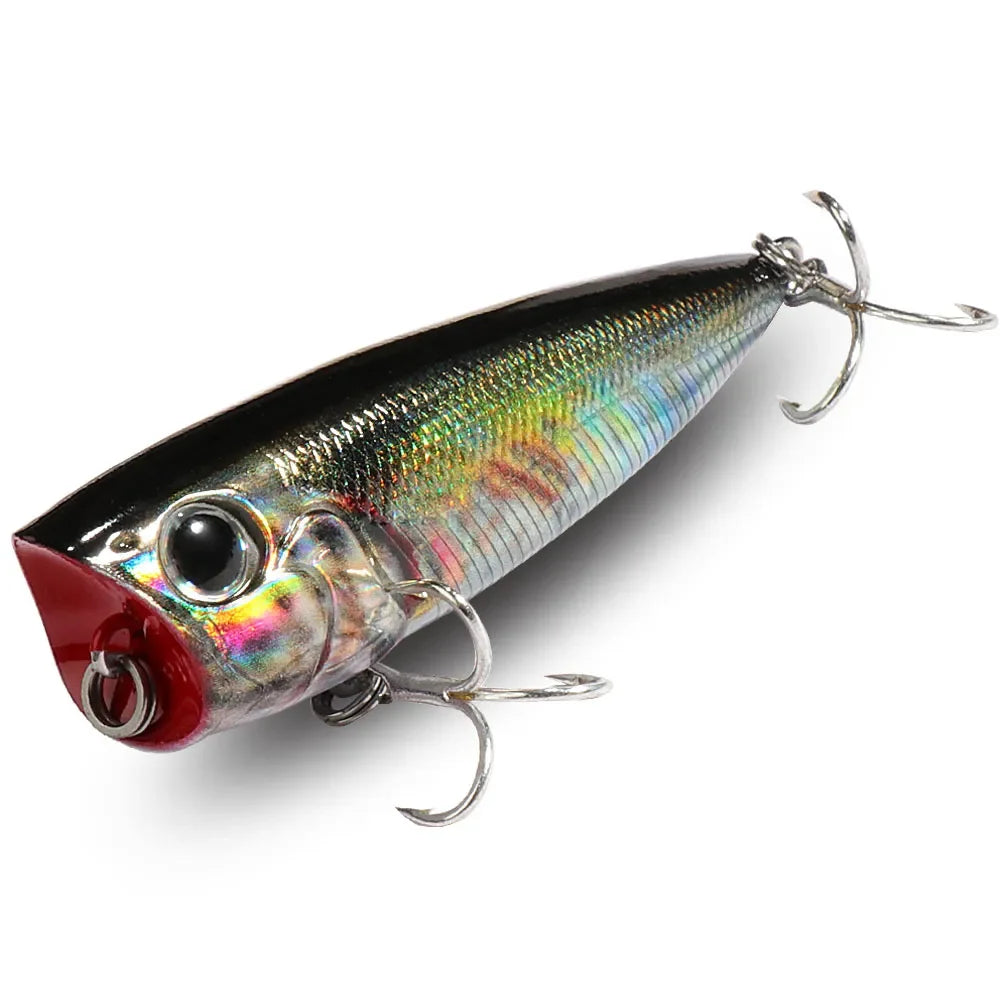 Top Water Floating Popper 8g 6.5cm Lure Steel Ball Copper Ballast Balance System Swimbait Pesca Wobbler Minnow Tackle Crank Bait - Duke's Fishing Supply