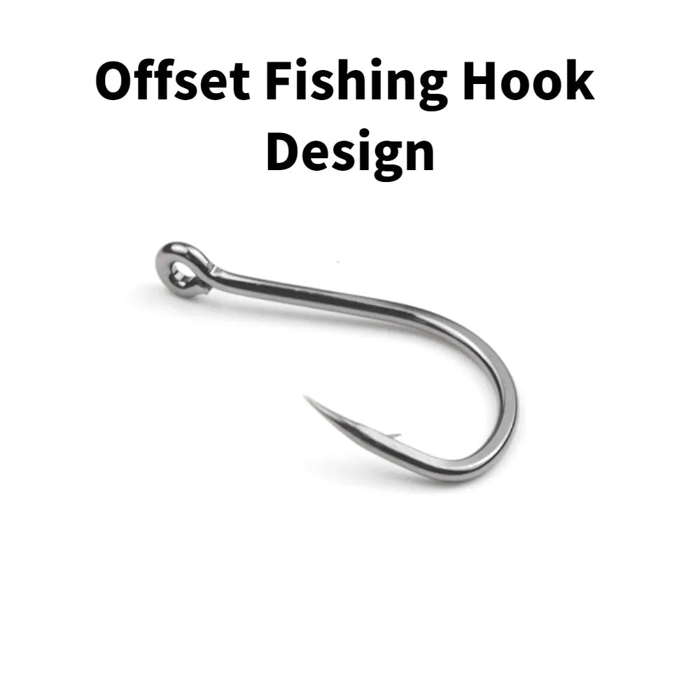 Offset High Carbon Steel Hook (50/pk) - Duke's Fishing Supply