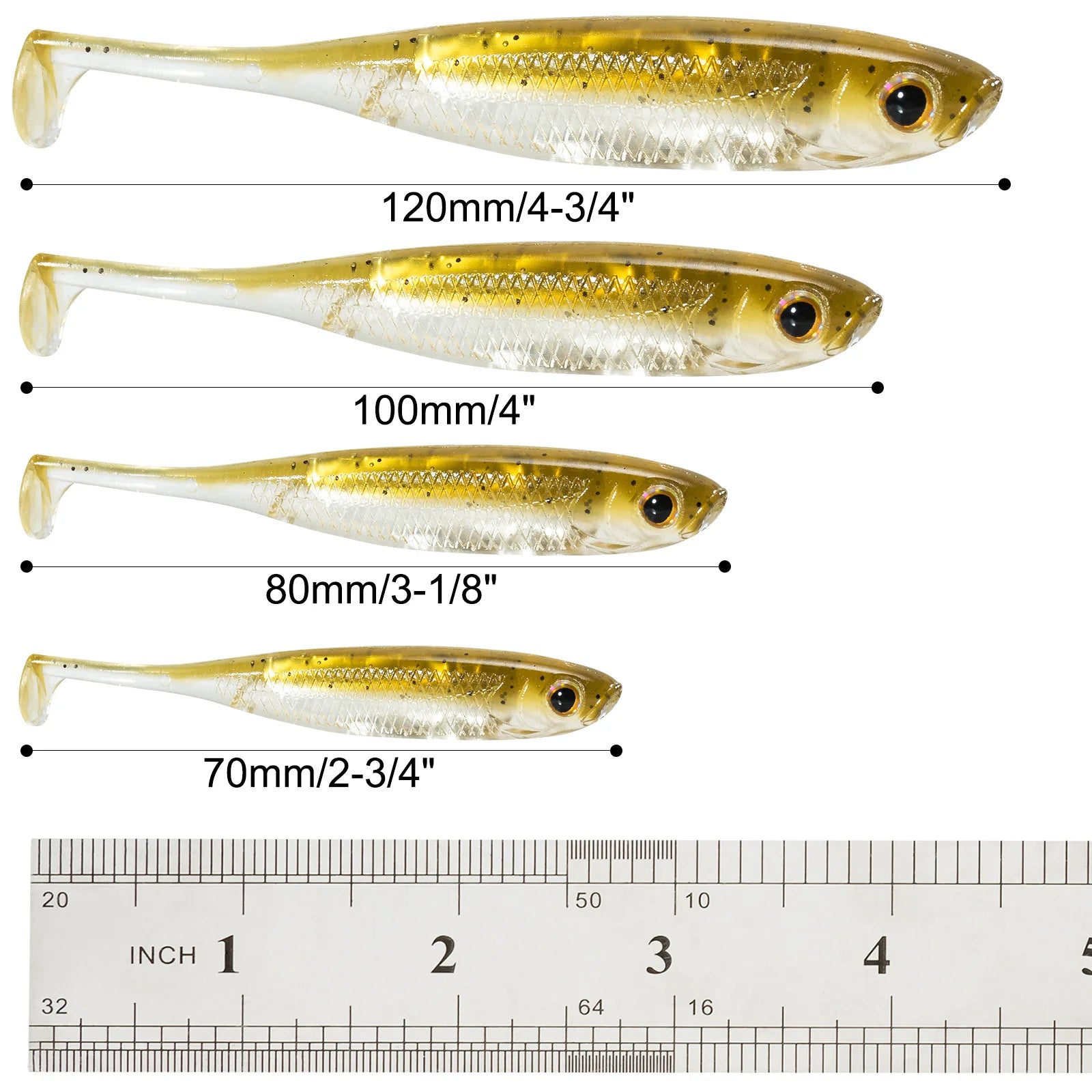 Paddle Tail Shad Swimbait (Various Sizes) - Duke's Fishing Supply