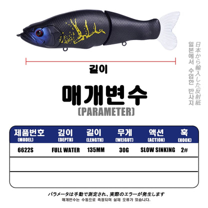 Slow Sinking Jointed Swimbait - Duke's Fishing Supply