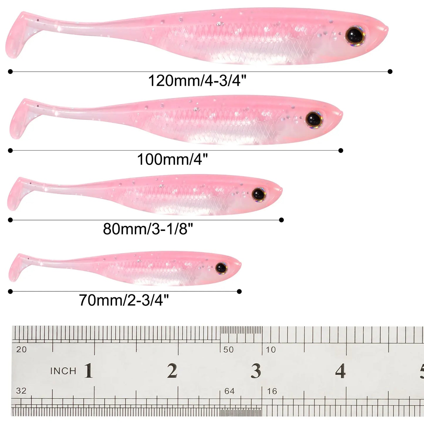 Paddle Tail Shad Swimbait (Various Sizes) - Duke's Fishing Supply