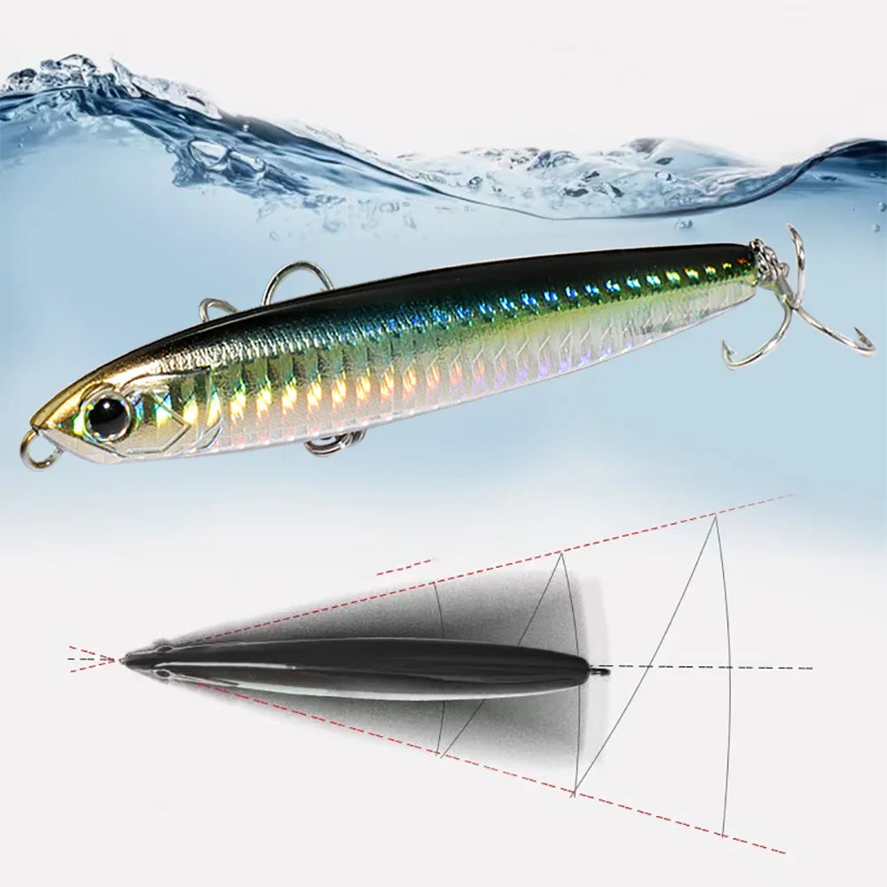 Sinking Pencil Lure 24g 10cm Gravity Transfer Wobbler Swimbait Kit Pesca Jerkbait Hook Popper Sea Fishing Tackle Artificial Bait - Duke's Fishing Supply