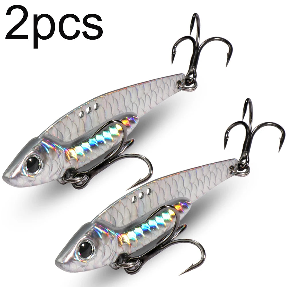 Spinner Spoon Metal Jig Bait 7.5g 10g 16g 20g VIB Sinking Blade Spinning Treble Hook Spinnerbait Pesca Tackle Sea Fishing Lure - Duke's Fishing Supply