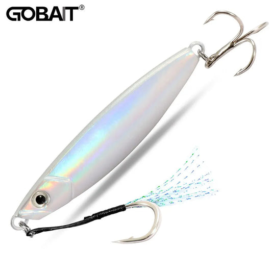 Metal Jig Fishing Lure 20g Shore Cast Hook Swimbait Artificial Bait Laser Cover Pesca Sea Pike Bass Accessories Spinning Tackle - Duke's Fishing Supply