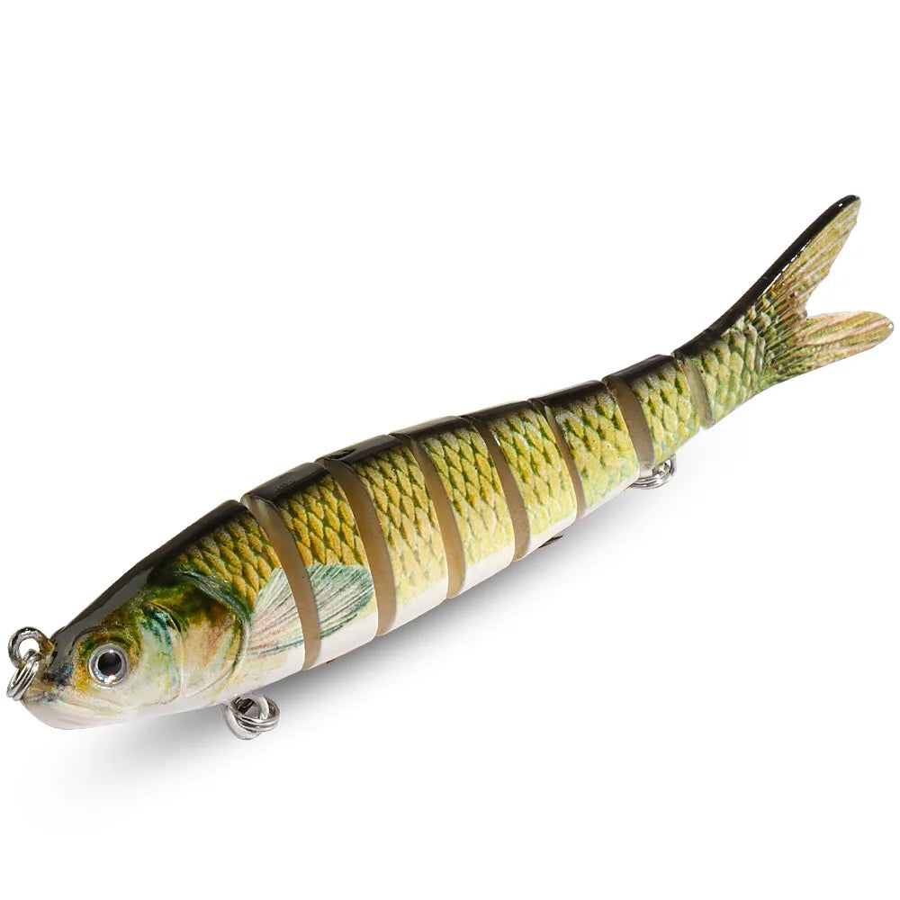 GOBAIT Swimbait 11g 16g 27g Multi Joint Lure Slow Sinking Bionic Swimming Pesca Bass Treble Hook Carp Fishing Tackle Hard Bait - Duke's Fishing Supply