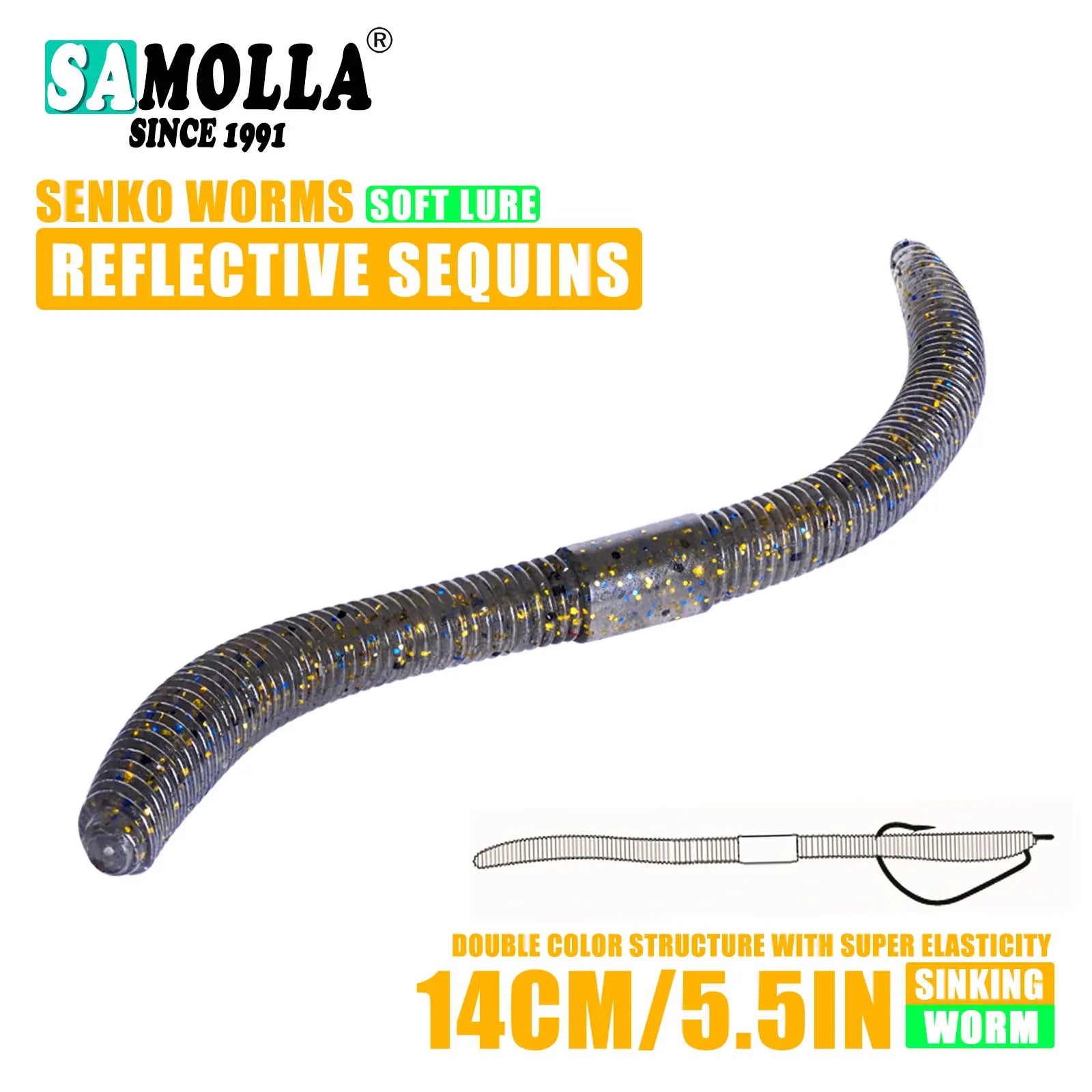 Senko Soft Plastic Worm (4.0"/5.5") - Duke's Fishing Supply