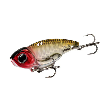 Metal Jig VIB Lure 7g 10g 15g Spoon Spinner Color Spinning Fishing Tackle Treble Hooks Swimbait Pesca Bait Spinnerbait VIBRATION - Duke's Fishing Supply