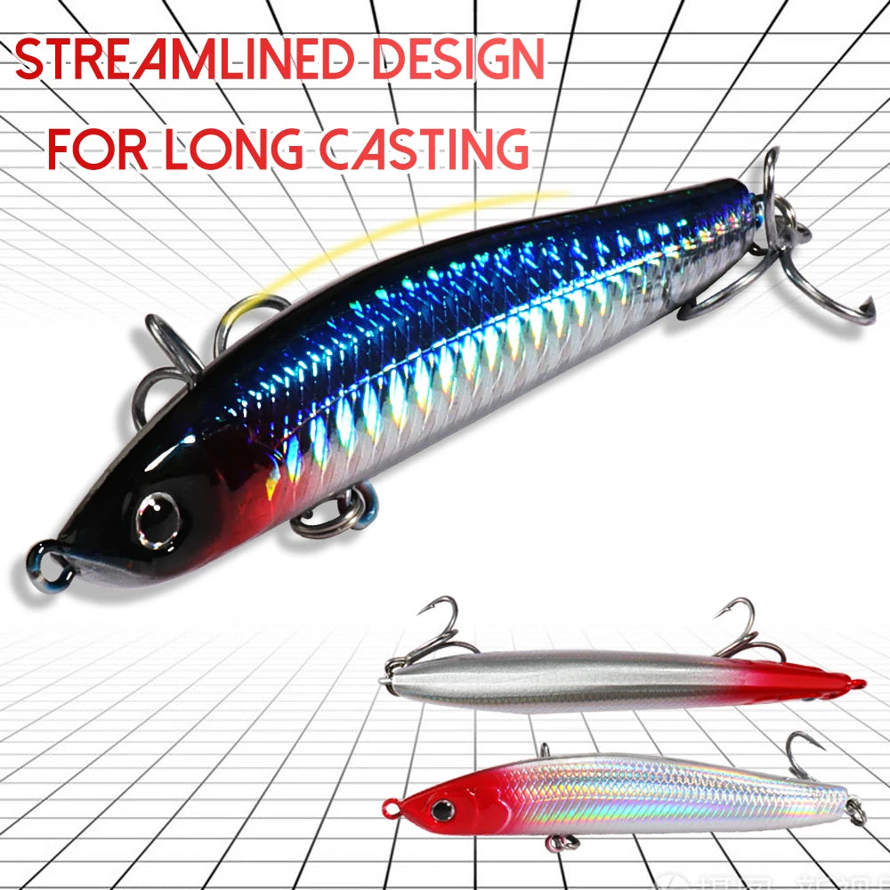 Sinking Pencil Bait 16g 9.8cm 12g 8.5cm Wobbler Weight Transfer System Popper Pesca Swimbait Cast Minnow Tackle Fishing Lure - Duke's Fishing Supply