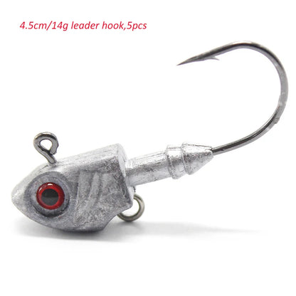 Metal Jighead with Red 3D Eyes (Various Sizes) - Duke's Fishing Supply