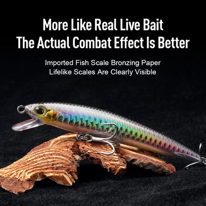 KINGDOM SP Shadow Fishing Lures 6.5g 9g 14g 14.2g Suspending Minnow Wobbler Crank Baits Artificial Sea Bass Pike Fishing Tackle - Duke's Fishing Supply