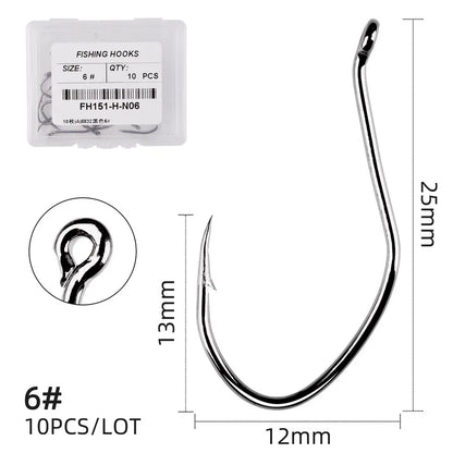 Carbon Steel Circle Hook (10/pk) - Duke's Fishing Supply