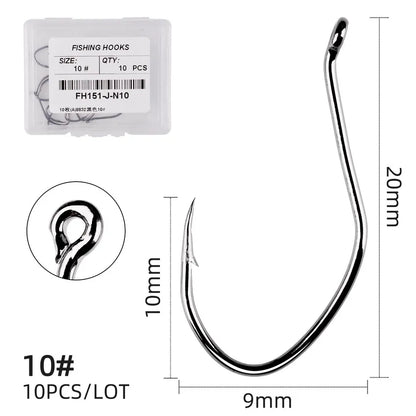 Carbon Steel Circle Hook (10/pk) - Duke's Fishing Supply