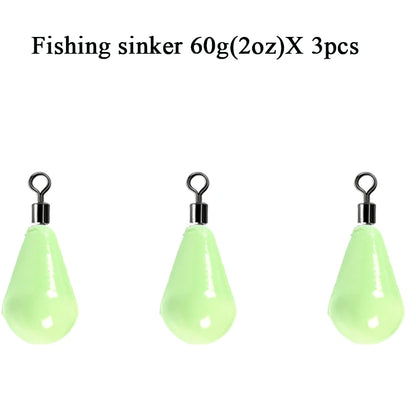Glow-in-the-Dark Dropshot Sinker - Duke's Fishing Supply