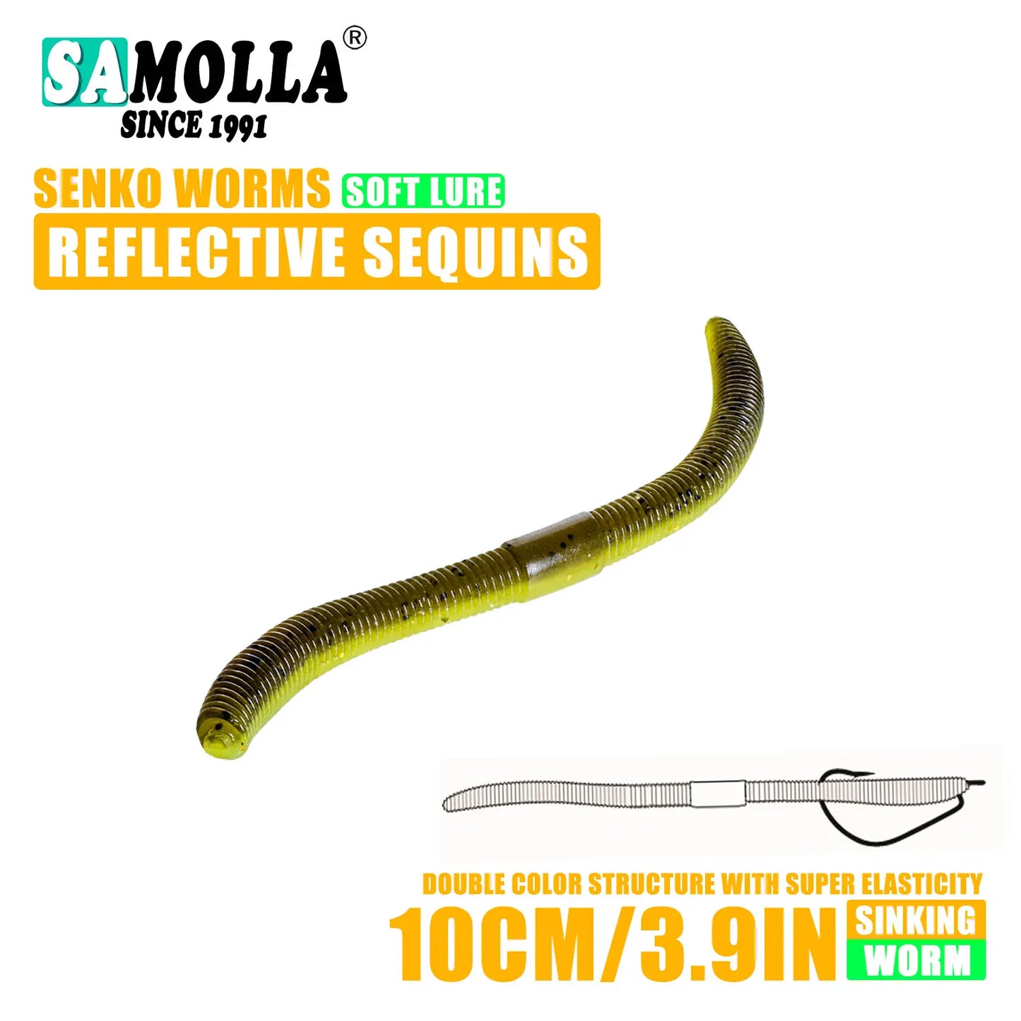 Senko Soft Plastic Worm (4.0"/5.5") - Duke's Fishing Supply