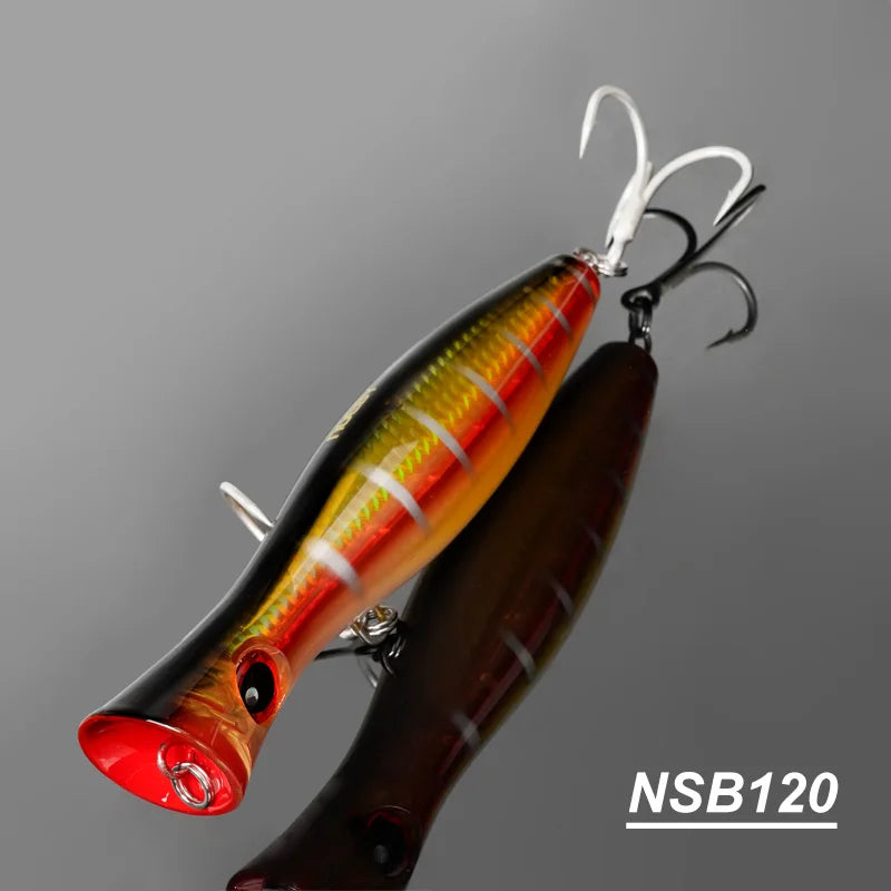 Noeby Blooper Popper Fishing Lures 120mm 43g 160mm 78g 200mm 150g Saltwater Topwater Artificial Hard Bait for GT Fishing Lure - Duke's Fishing Supply