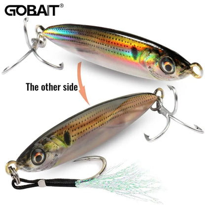 Metal Jig Lure 20g 30g 40g Spinner Spoon 3D Eye Color Laser Spinning Fishing Tackle Popper Hook Swimbait Pesca Spinnerbait Bait - Duke's Fishing Supply
