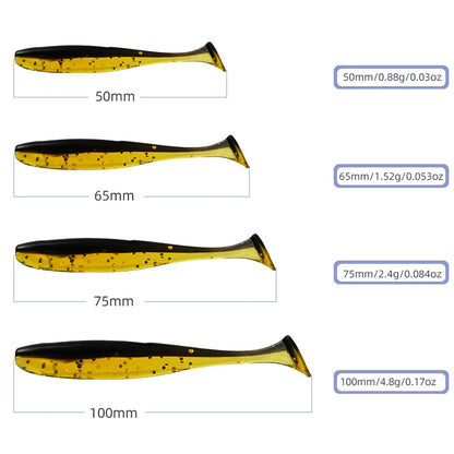 Assorted Paddle Tail Rubber Swimbait (10/Pack) - Duke's Fishing Supply