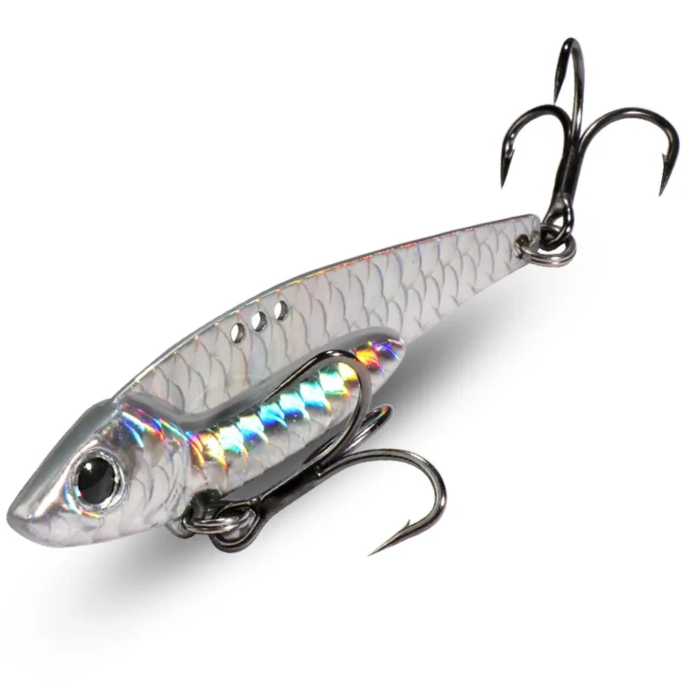 Spinner Spoon Metal Jig Bait 7.5g 10g 16g 20g VIB Sinking Blade Spinning Treble Hook Spinnerbait Pesca Tackle Sea Fishing Lure - Duke's Fishing Supply